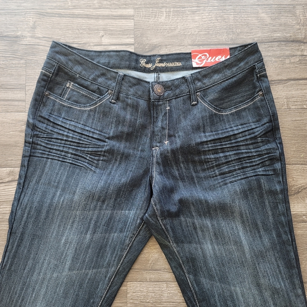 NWT Guess Jeans Women's Denim Super Low Rise, Slim Skinny Size 32 Waist - Picture 4 of 6